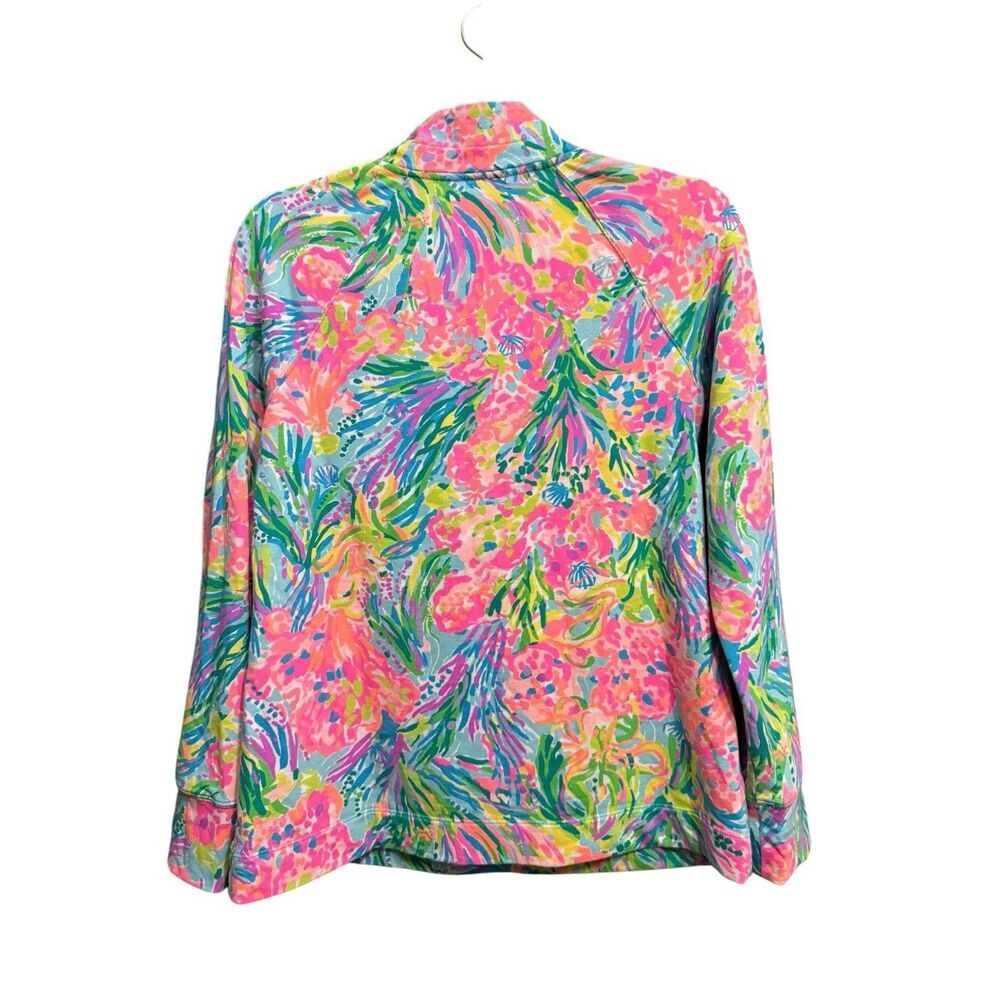 Lilly Pulitzer Skipper Popover Long Sleeve Jacket Lovers Coral Women Size Small - Picture 5 of 8